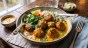 Délicieuses boulettes de carottes et pois chiches a la sauce coco et curry