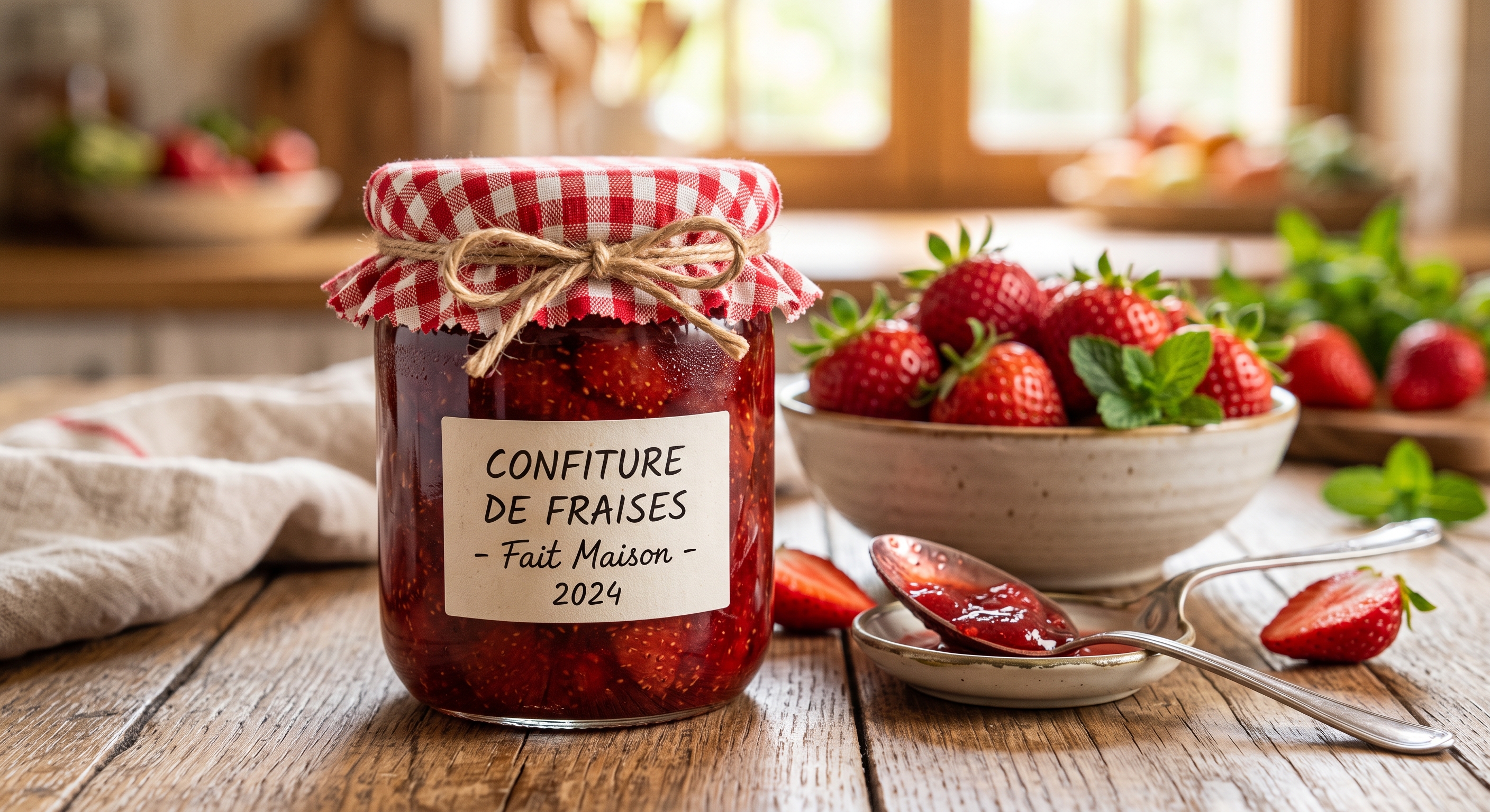 la confiture de fraises