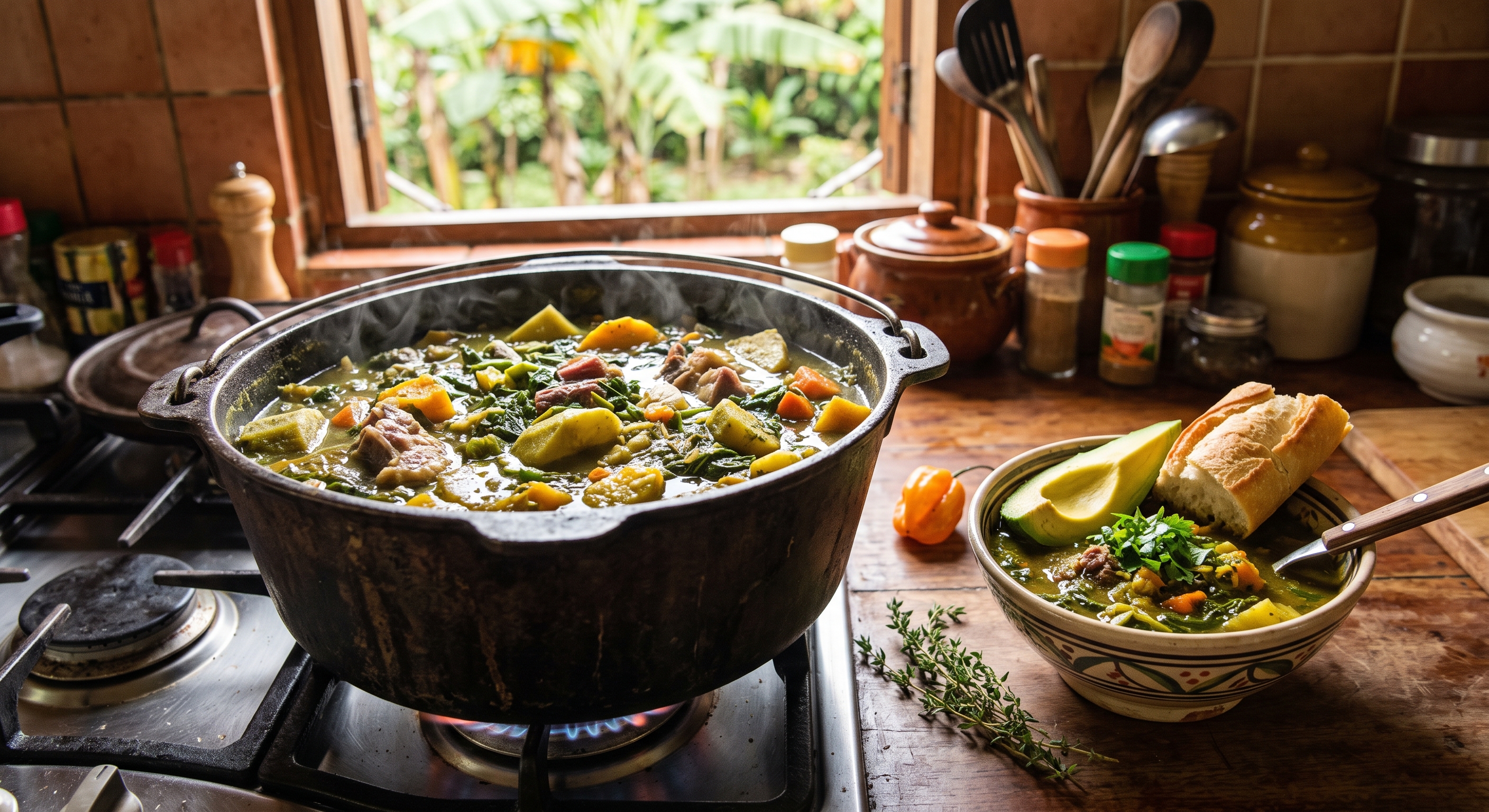 la soupe zabitant ( Antillais)
