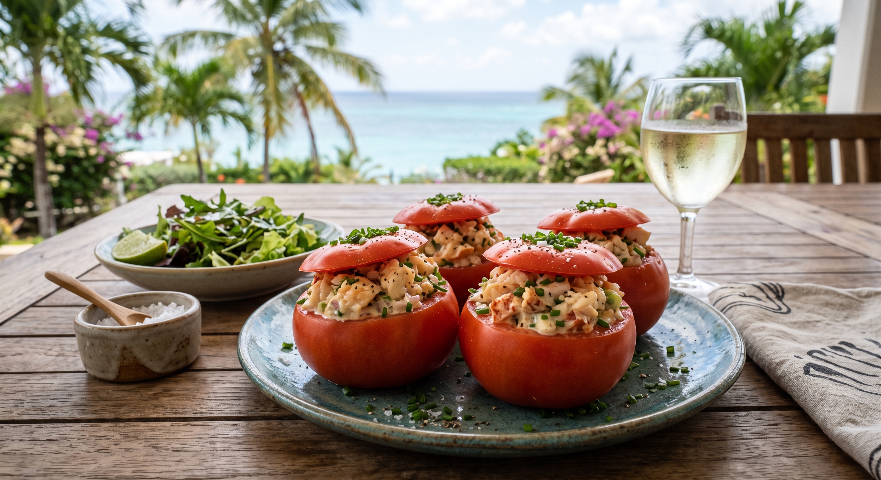 tomates aux langoustes