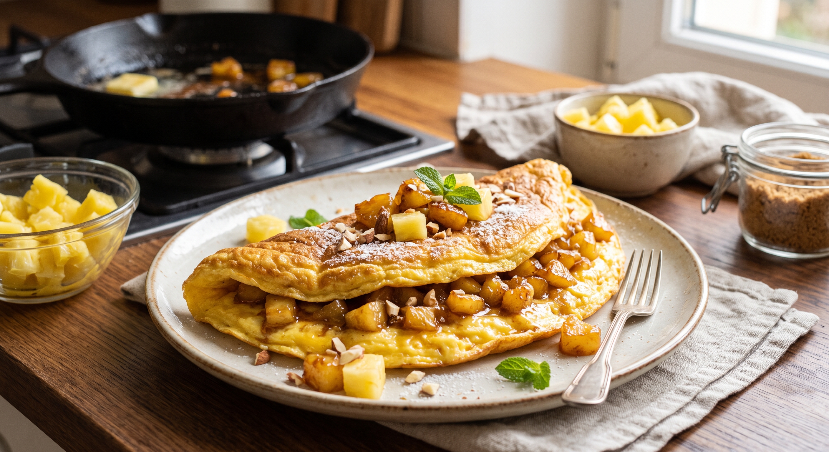 omelette à l’ananas
