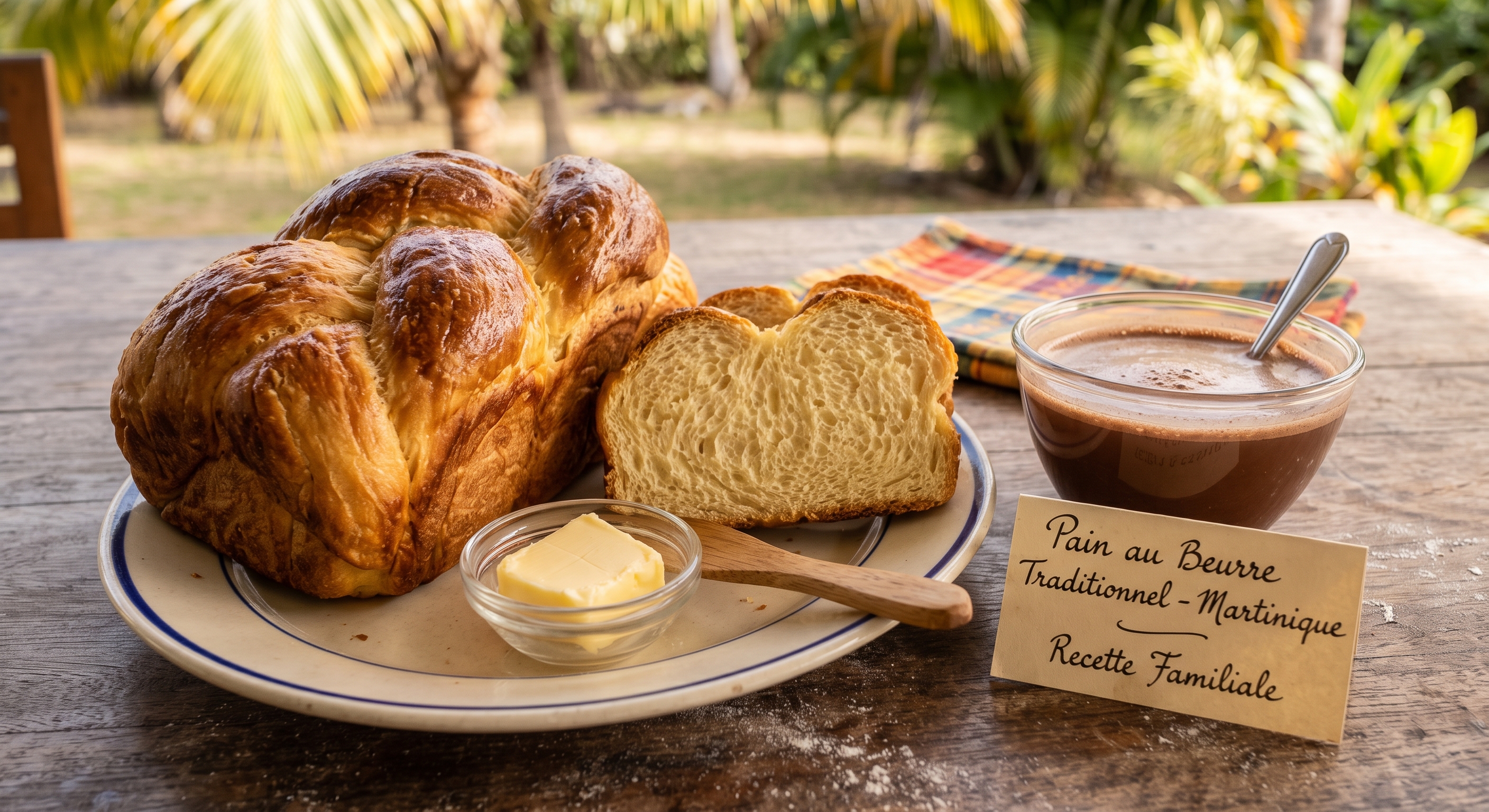 la recette de chocolat pain au beurre antillais