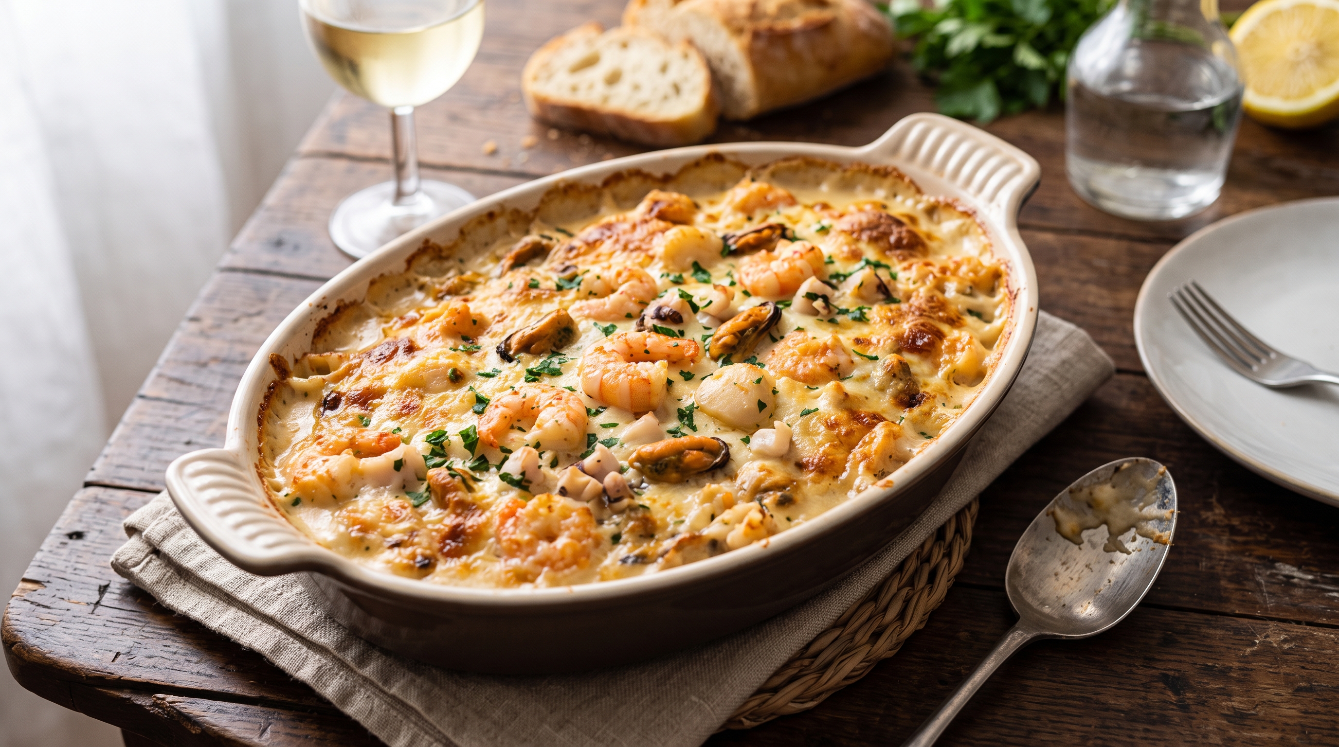 gratin de fruits de mer