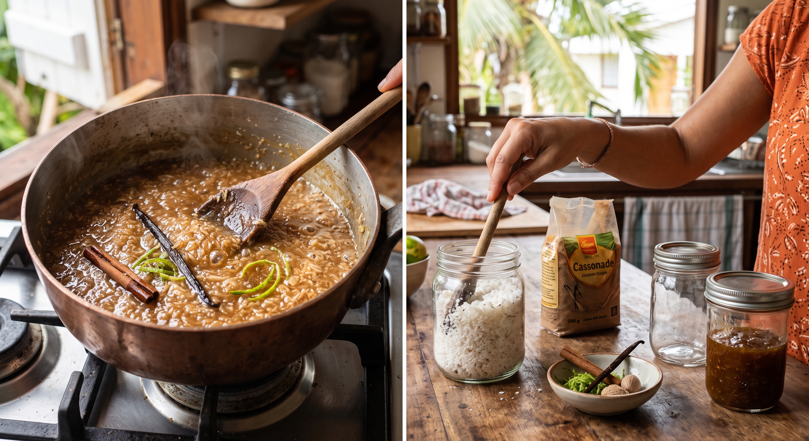 une confiture de coco