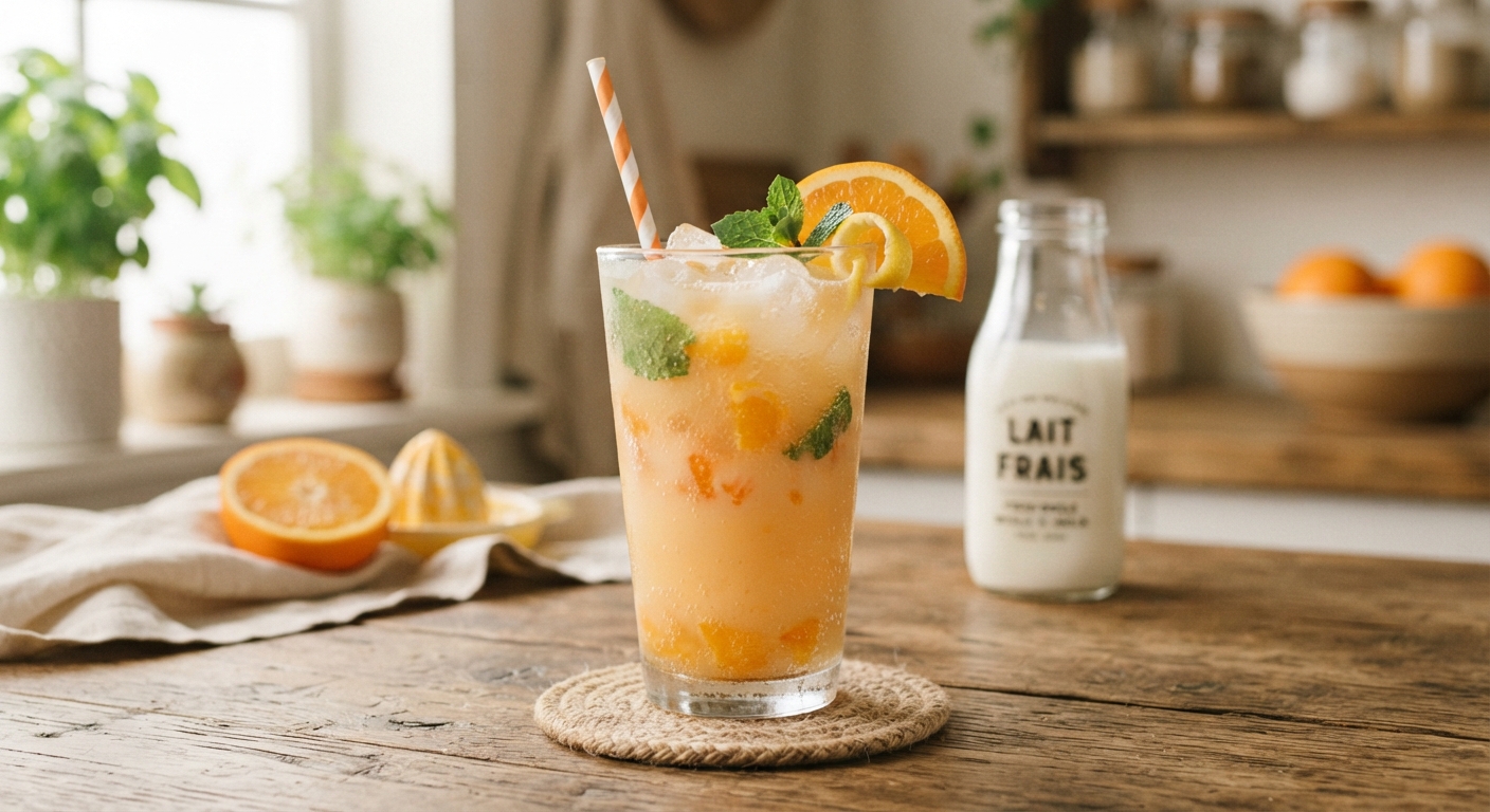 Milk orangeade
