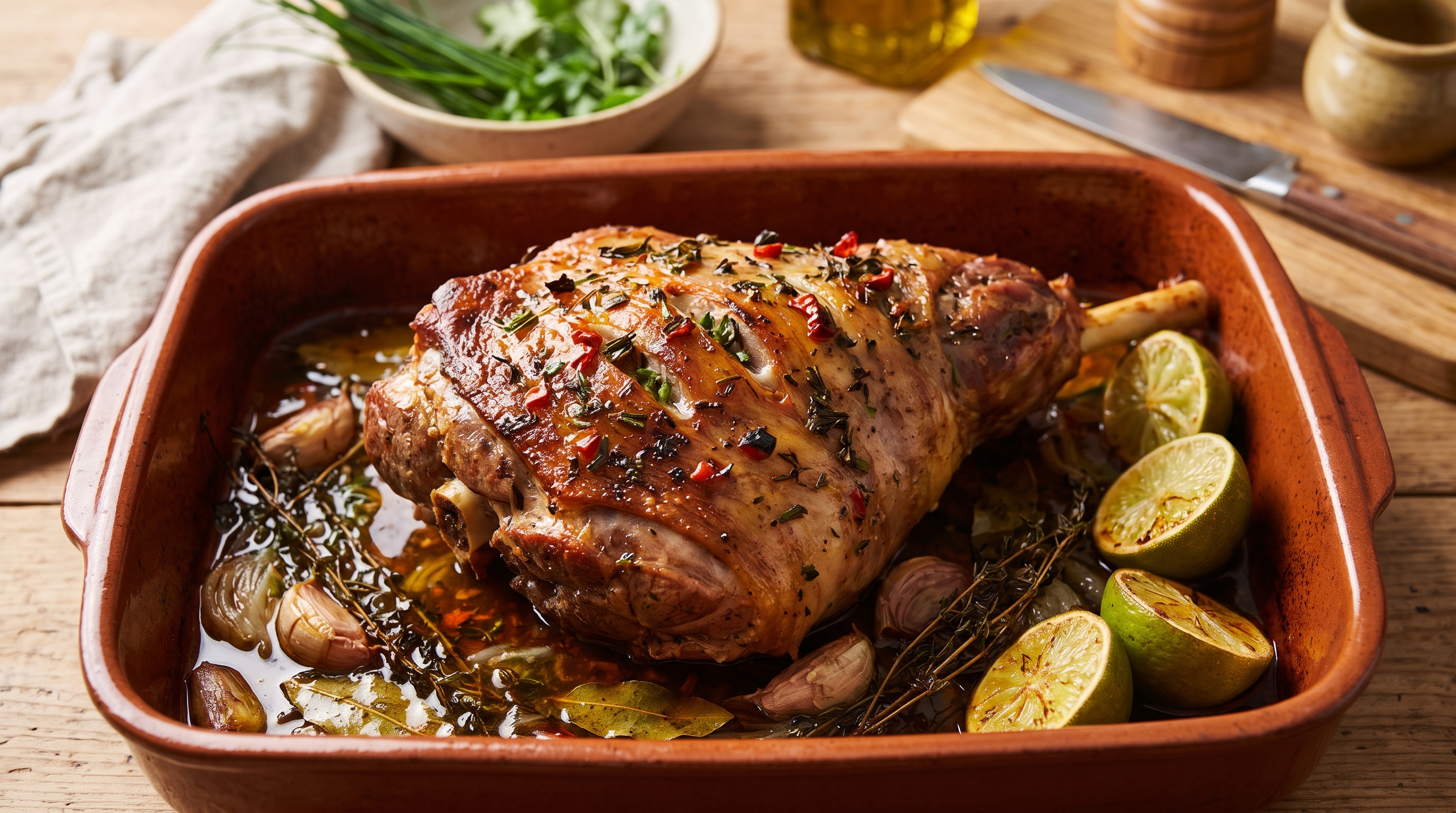 épaules d&rsquo;agneau au four(antillais)
