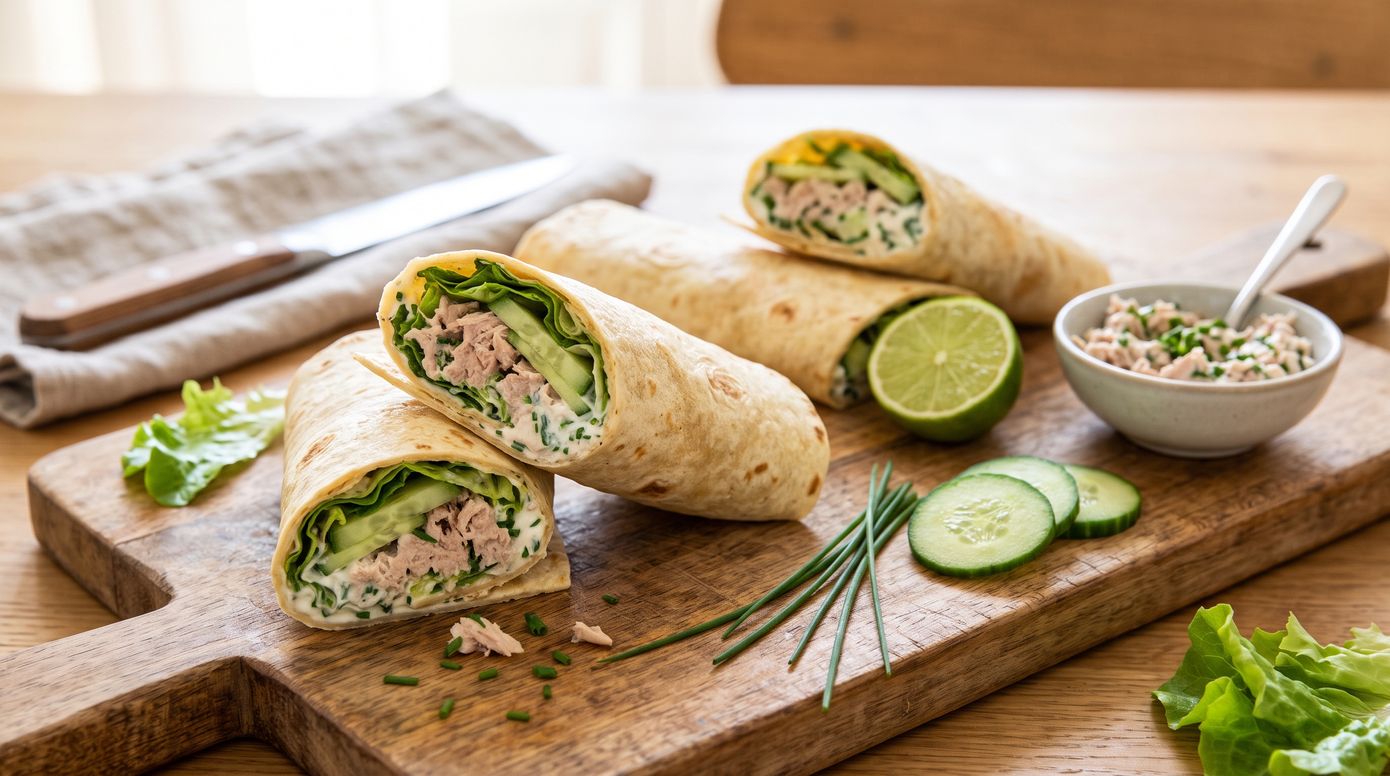 wraps thon concombres